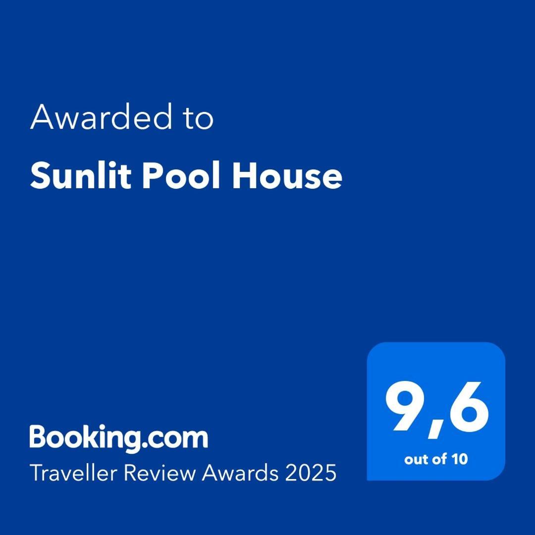 Villa Sunlit Pool House à Posidhonía Extérieur photo
